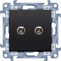 Фото - Розетка Simon 10 Series CASF2.01/49 черный