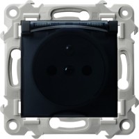 Фото - Розетка Ospel Szafir GPH-1ZZ/m/33/d черный