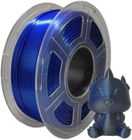 Фото - Пластик для 3D печати FIBER3D PLA+ Silk Black Blue 1kg 1 кг  синий