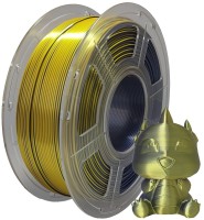 Фото - Пластик для 3D печати FIBER3D PLA+ Silk Black Gold 1kg 1 кг  золотистый