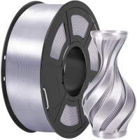 Фото - Пластик для 3D печати FIBER3D PLA+ Silk Silver 1kg 1 кг  серебристый