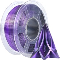 Фото - Пластик для 3D печати FIBER3D PLA Silk Black Purple 1kg 1 кг  фиолетовый