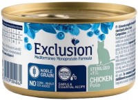Фото - Корм для кошек Exclusion Sterilised 7+ Noble Grain Chicken Canned 85 g