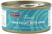 Фото - Корм для кошек Fish4Cats Finest Tuna Fillet with Crab 70 g