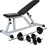 Фото - Силовая скамья VidaXL Workout Bench with Barbell and Dumbbell Set 275350