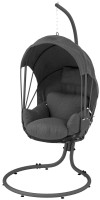 Фото - Садовая качель Outsunny Hanging Egg Chair w/ Stand Retractable Canopy
