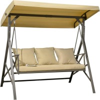 Фото - Садовая качель Outsunny 3-Seat Patio Swing Chair, Porch Swing Glider with Cushion