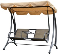 Фото - Садовая качель Outsunny 2-Seat Patio Swing Chair, Outdoor Porch Swing Glider with Adjustable Canopy, Cup Holders and Storage Tray