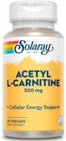 Фото - Сжигатель жира Solaray Acetyl L-Carnitine 500 mg 30 cap 30&nbsp;шт