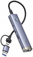 Фото - Картридер / USB-хаб BASEUS UltraJoy 4-in-1 Hub