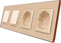 Фото - Розетка Livolo VL-C7K1/K1/FCTC16A/FCTC16A-8AP золотистый