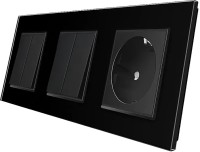 Фото - Розетка Livolo VL-C7K2/K2/FCTC16A-6BP черный