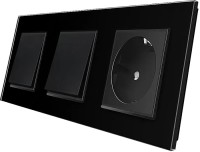 Фото - Розетка Livolo VL-C7K1/K1/FCTC16A-6BP черный
