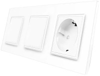 Фото - Розетка Livolo VL-C7K1/K1/FCTC16A-6WP белый