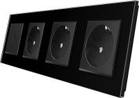 Фото - Розетка Livolo VL-C7FC1/FCTC16A/FCTC16A/FCTC16A-8BP черный