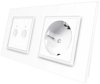 Фото - Розетка Livolo VL-C7FC2S/FCTC16A-4WP белый