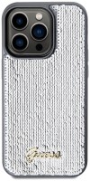 Фото - Чехол GUESS Sequin Script Metal for iPhone 14 Pro