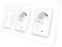 Фото - Розетка Livolo VL-C7FC2S/FCTC16A/FCTC16A-6WP белый