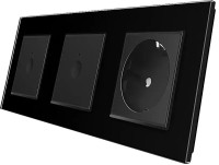 Фото - Розетка Livolo VL-C7FC1/FC1/FCTC16A-6BP черный