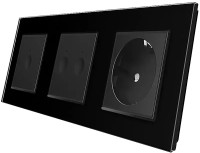 Фото - Розетка Livolo VL-C7FC1/FC2/FCTC16A-6BP черный
