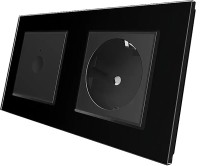 Фото - Розетка Livolo VL-C7FC1/FCTC16A-4BP черный