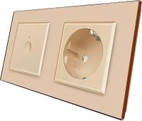 Фото - Розетка Livolo VL-C7FC1S/FCTC16A-4AP золотистый