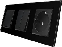 Фото - Розетка Livolo VL-C7K1/K2/FCTC16A-6BP черный