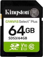 Карта памяти Kingston SD Canvas Select Plus Gen3 64 ГБ
