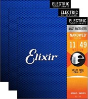 Фото - Струны Elixir Electric Nanoweb Medium 11-49 (3 pack)