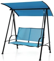 Фото - Садовая качель Costway 2-Seat Patio Swing with Adjustable Canopy