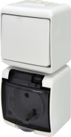 Фото - Розетка ETI Hermetics VRHP-1sd белый