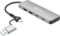 Фото - Картридер / USB-хаб Sandberg USB-C/A to 2xUSB-A+2xUSB-C Hub