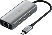 Фото - Картридер / USB-хаб Satechi 4-In-1 USB-C Hub With 2.5 Gigabit Ethernet