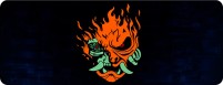 Фото - Коврик для мышки Voltronic Power Cyberpunk Fire Skull