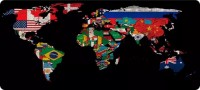 Фото - Коврик для мышки Voltronic Power World Map Flags