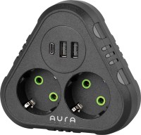 Фото - Сетевой фильтр / удлинитель Aura AUEMFP23PDB