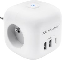 Фото - Сетевой фильтр / удлинитель Qoltec 52548