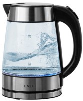 Фото - Электрочайник Lafe Essential Glass 2200&nbsp;Вт 1.7&nbsp;л  нержавейка