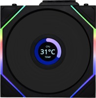 Фото - Система охлаждения Lian Li Uni Fan TL120 Reverse Blade LCD Wireless Black