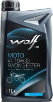 Фото - Моторное масло WOLF Moto 4T 10W-30 Racing Ester 1 л