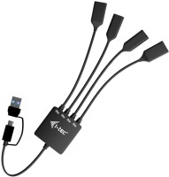 Фото - Картридер / USB-хаб i-Tec USB-C/USB-A Cable HUB 4 port