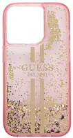 Фото - Чехол GUESS Liquid Glitter Gold Stripes for iPhone 15 Pro