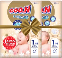 Фото - Подгузники Goo.N Premium Soft Diapers NB / 144 pcs