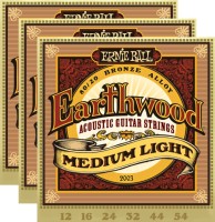 Фото - Струны Ernie Ball Earthwood 80/20 Bronze 12-54 (3-Pack)