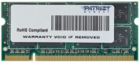 Фото - Оперативная память Patriot Memory Signature SO-DIMM DDR3 1x2Gb PSD22G6672S