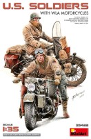 Фото - Сборная модель MiniArt U.S. Soldiers With Wla Motorcycles (1:35)