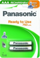 Фото - Аккумулятор / батарейка Panasonic 2xAAA 750 mAh