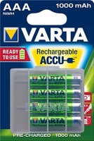 Фото - Аккумулятор / батарейка Varta Rechargeable Accu  4xAAA 1000 mAh + case