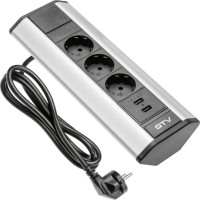 Фото - Сетевой фильтр / удлинитель GTV AE-PBKT3S2U-80