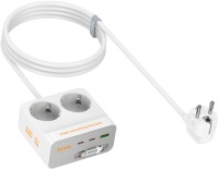 Фото - Сетевой фильтр / удлинитель Hoco AC28